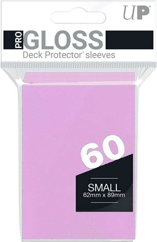 ウルトラプロ ソリッドデッキプロテクター 小型サイズ ピンク 60枚入り カード スリーブ UltraPro Gloss Small Deck Protector Sleeves Pink