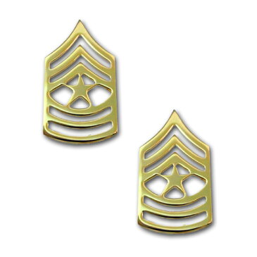 アメリカ陸軍 階級章 下士官 上級曹長（E-9）【ゴールドメッキ】