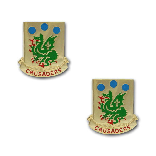 ■商品名：アメリカ陸軍 紋章 - 第72装甲連隊- Crusaders ■サイズ＝H：約29 x W：約27 x D：約10mm　