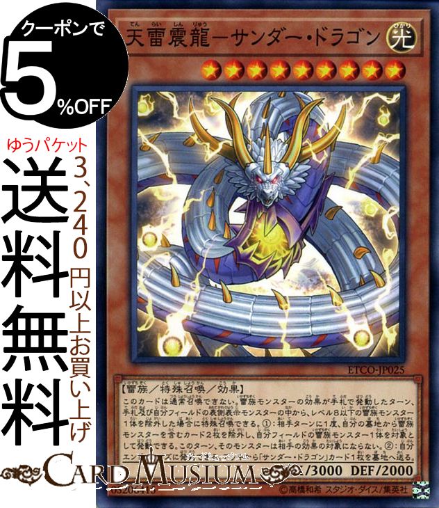 遊戯王カード 天雷震龍 - サンダー・ドラゴン ノーマル ETERNITY CODE ETCO Yugioh! | 遊戯王 カード エターニティ・コード 効果モンスター 光属性 雷族 ノーマル