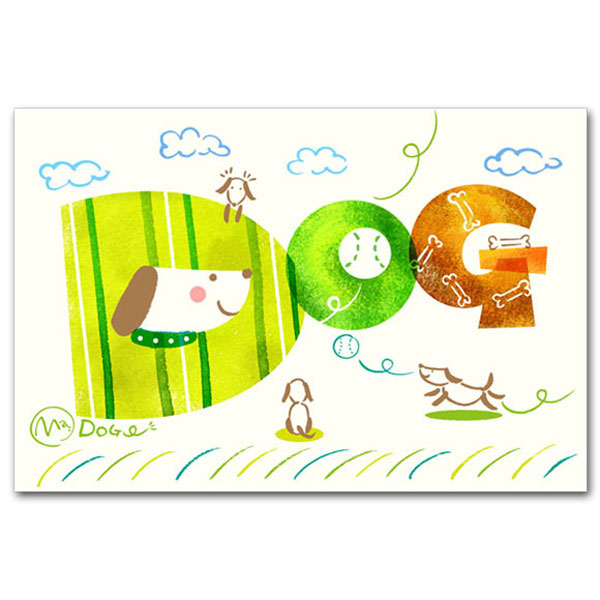 Seasonal Cards - みかわまき・ひとことポストカード「DOG」