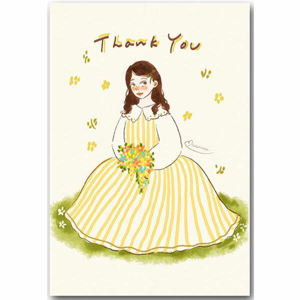 リナポストカード「thank you」