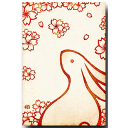 和道楽・和風ポストカード「桜兎」