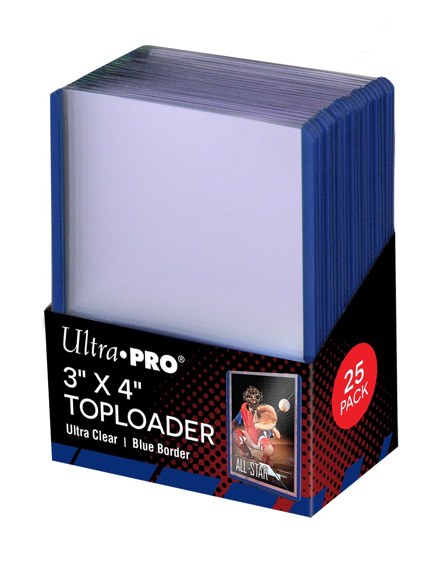 【ウルトラプロ UltraPro 収集用品】トップローダー (ブルー) 25枚入りパック ( 81160) 3x4 Blue Toploader Pack