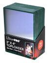 【ウルトラプロ UltraPro 収集用品】トップローダー (グリーン) 25枚入りパック 84916 3 X 4 Green Border Toploader