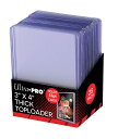 【ウルトラプロ UltraPro 収集用品】トップローダー 55PT (クリア) 25枚入りパック ( 81181) 3x4 Toploader 55PT Pack