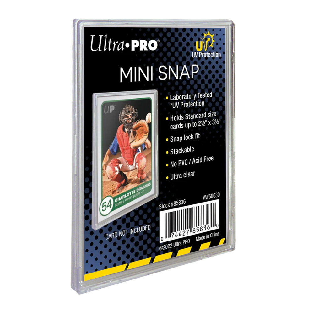 楽天カードファナティックウルトラプロ （Ultra Pro） UV ミニスナップ カードホルダー #85836 | UV Mini Snap Card Holder