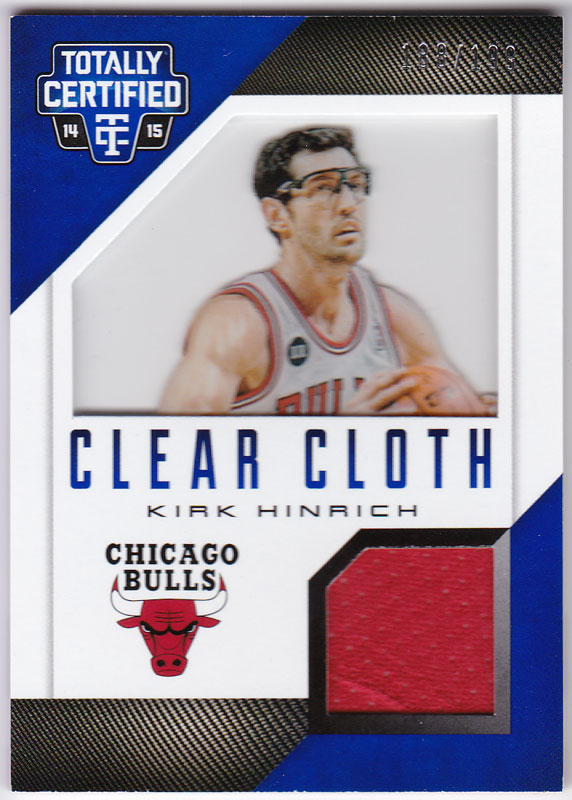 ϥå 2014/15 Panini Totally Certified Clear Cloth Jerseys Blue 188/199 Kirk Hinrich