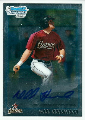 マイク・クバスニッカ MLBカード Mike Kvasnicka 2010 Bowman Chrome Draft Autographs