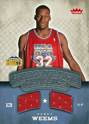 ソニー ウィームズ NBAカード 2008/09 Fleer Threowbacks Classics / Sonny Weems