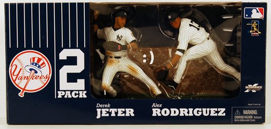 アレックス・ロドリゲス デレク・ジーター マクファーレンMLB 2体セット (ニューヨークヤンキース/ホワイト) Alex Rodriguez / Derek Jeter