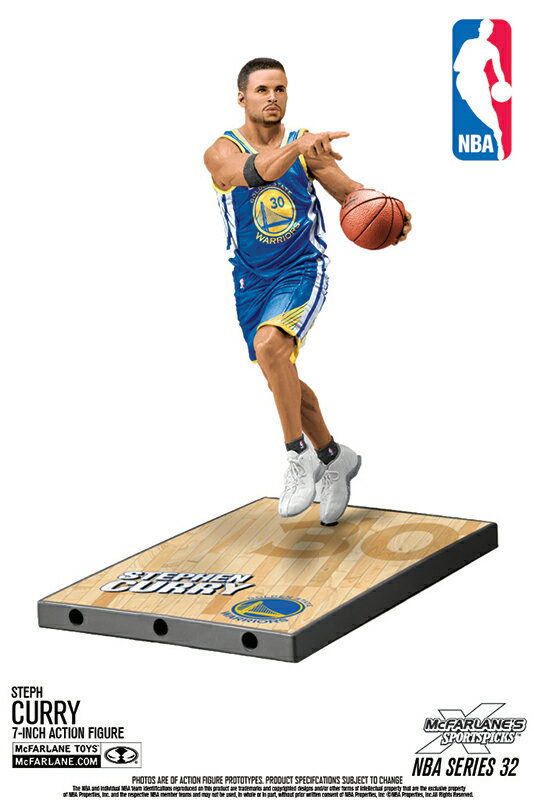 ステフィン・カリー マクファーレンNBA 32 (ウォリアーズ/ブルー) / Stephen Curry 4/3入荷！