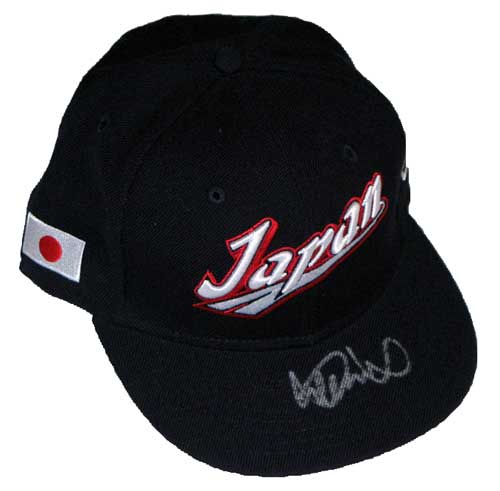 ★MLBホログラム付★【イチロー】直筆サインキャップ（2006WBC日本代表オーセンティック復刻版キャップ）（侍ジャパンワールドベースボールクラシック）のサムネイル