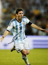 リオネル・メッシ 直筆サイン入りフォト 2014 W杯 アルゼンチン代表 (Lionel Messi Official Signed World Cup Goal Celebration Argentina Photo)