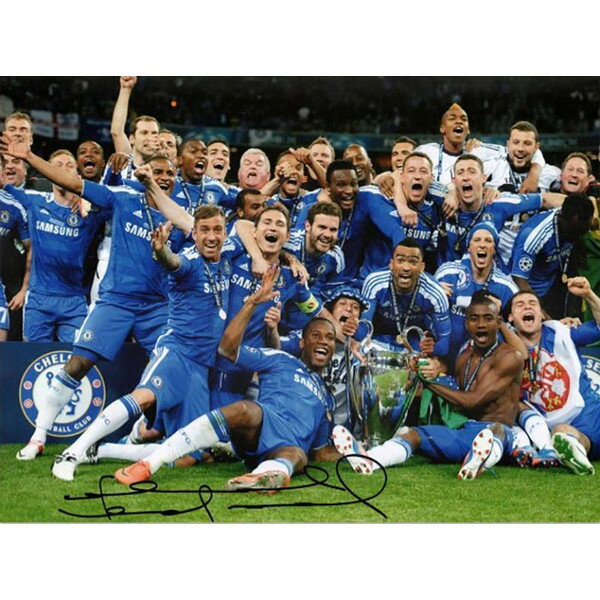 フランク・ランパード 直筆サイン入りフォト チェルシー ザ・ウィニング・チーム (Signed Chelsea Football Photo: The Winning Team) / Frank Lampardのサムネイル