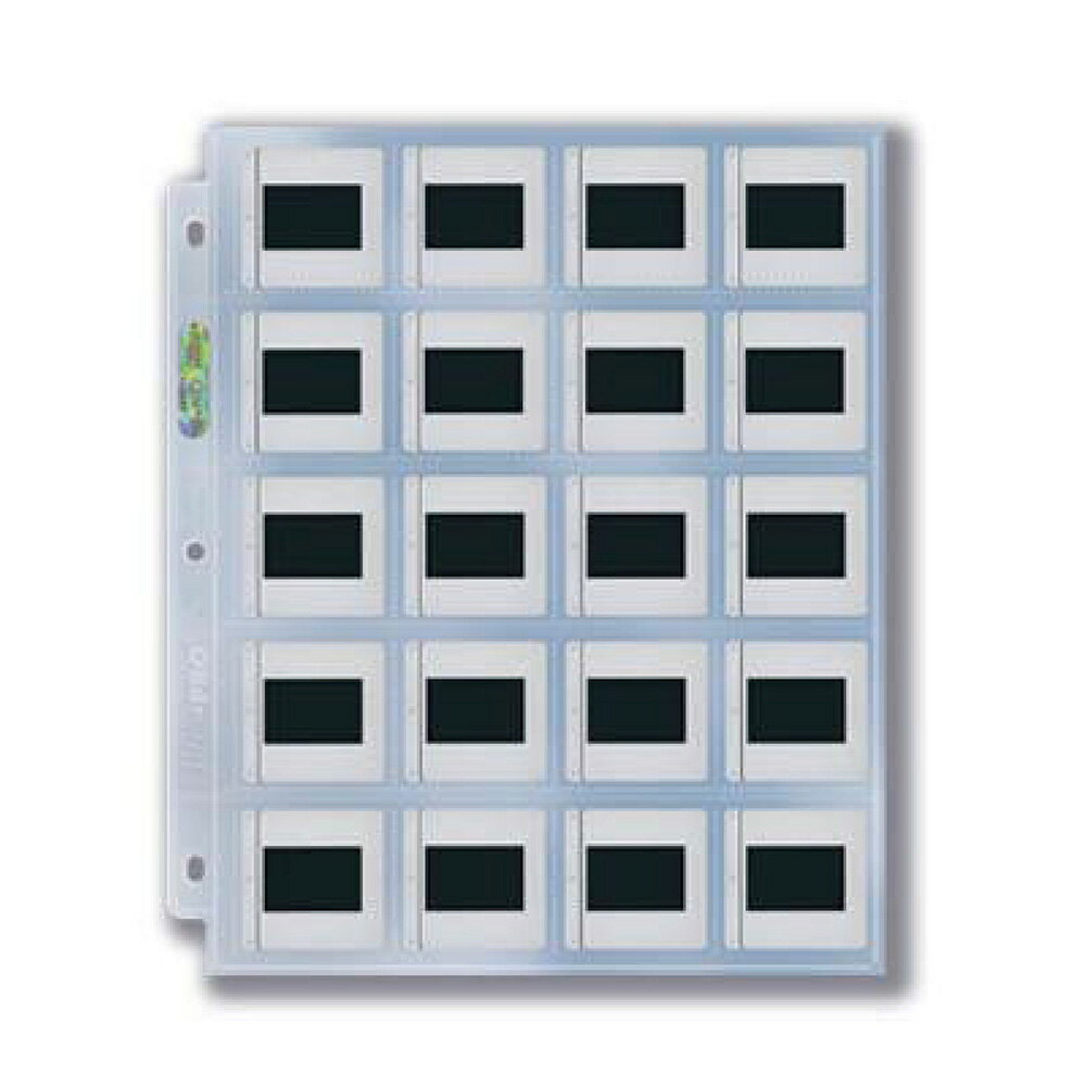 ȥץ (Ultra Pro) 20ݥå  饤  #511B | 3-Hole Slide Page for 2 x 2 Slides 1ñ