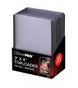 【ウルトラプロ UltraPro 収集用品】トップローダー (ブラック) 25枚入りパック 81158 3 X 4 Black Border Toploader