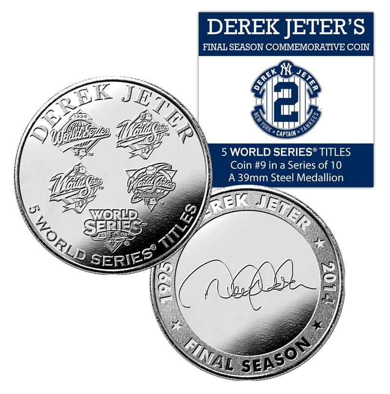 (セール)The Highland Mint (ハイランドミント) デレク・ジーター ファイナルシーズンコイン #10 (Derek Jeter Final Season Yankees All Time Hit Leader Coin)