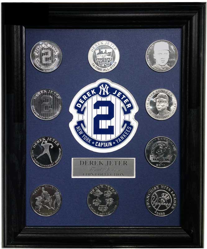 ハイランドミント(The Highland Mint) デレク・ジーター ファイナルシーズンコイン全10種入り額装 (Derek Jeter Final Season Coin Collection Display)