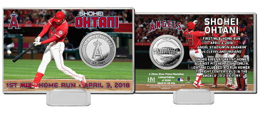 The Highland Mint (ハイランドミント) 大谷翔平 ロサンゼルス・エンゼルス MLB初ホームランシルバーコインカード (Shohei Ohtani 1st MLB HR Silver Coin Card)