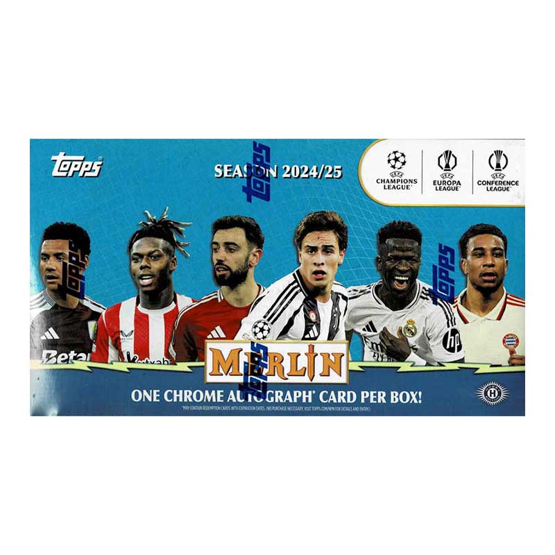 2024-25 Topps Merlin UEFA Club Competitions Soccer Hobby Box 12/20����
