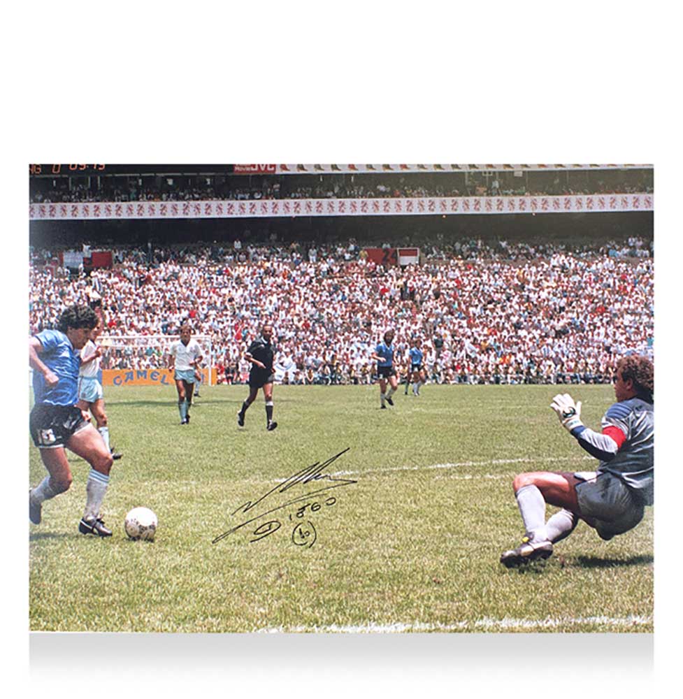 ディエゴ・マラドーナ 直筆サイン入りフォト アイコニック 1986 ゴール vs イングランド Diego Maradona Signed Argentina Photo: Iconic 1986 Goal vs England 10/21入荷！