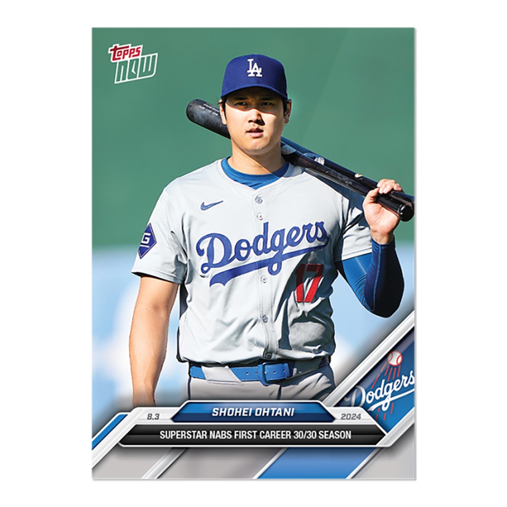 大谷翔平 #510 キャリアで初となる30/30クラブに加わった記念カード 