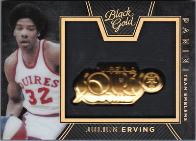 ジュリアス・アービング 2015-16 Panini Black Gold Team Emblems Julius Erving