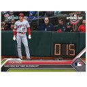 大谷翔平 13 開幕戦でピッチクロックが導入された記念カード Makes Timely MLB Debut On Opening Day - Shohei Ohtani 2023 MLB Topps Now Card