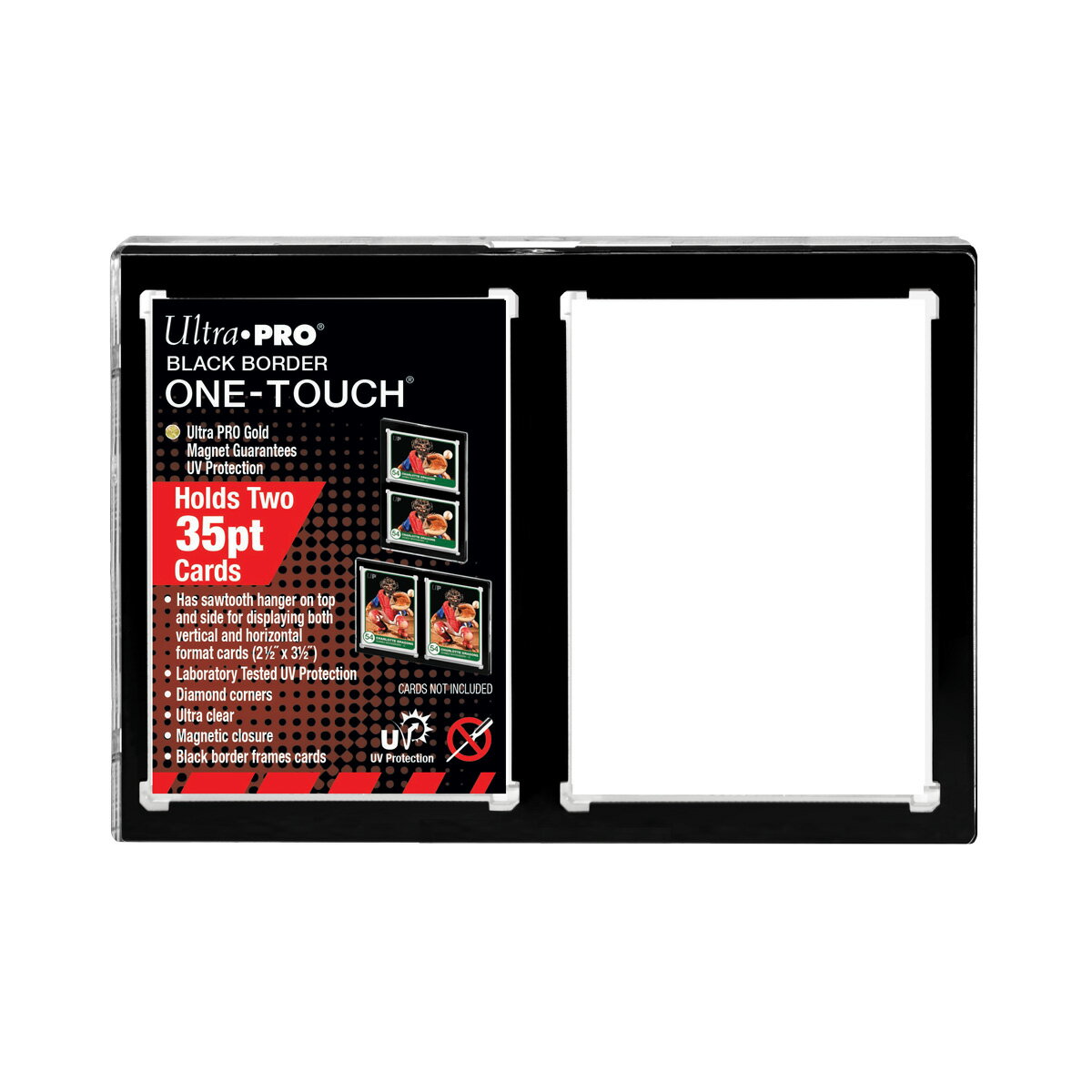 ڥȥץ UltraPro ʡ35PT 2 UV󥿥åޥͥåȥۥ  1mm #15112 | 35PT 2-Card Black Border UV ONE-TOUCH Magnetic Holder