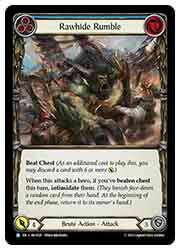 【FLESH AND BLOOD】(Rainbow Foil) Rawhide Rumble [青][R](HVY025)◇