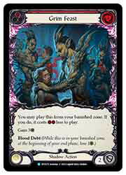 【FLESH AND BLOOD】(Rainbow Foil) Grim Feast [赤][R](DTD175)◇