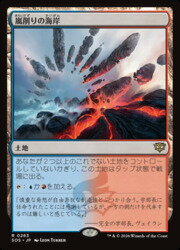 【MTG】(ENG)(FOIL) 嵐削りの海岸(SOS) 地◇レア