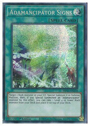 【遊戯王 英語版】Adamancipator Signs(PSR)(1st)(魔救の奇跡-息吹)◇プリズムレア