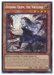 Rakuten - 【遊戯王 英語版】Guiding Quem the Virtuous(S)(1st)(導きの聖女クエム)◇シークレットレア