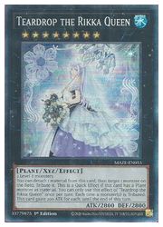 【遊戯王 英語版】Teardrop the Rikka Queen(CR)(1st)(六花聖ティアドロップ)◇