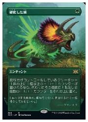 【MTG】(JPN)(ボーダーレス)(FOIL) 硬化した鱗(2x2) 緑◇レア