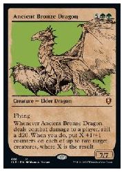 【MTG】(JPN)(ショーケース) エインシャント・ブロンズ・ドラゴン(CLB) 緑◇神話レア