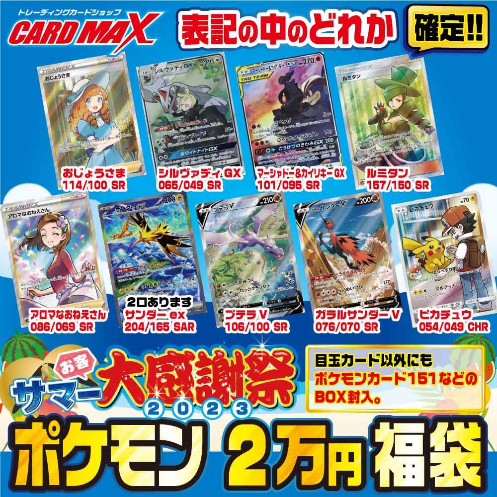 【ポケモンカードゲーム】2023年 ポケモン お客SUMMER大感謝超豪華2万円 福袋のサムネイル