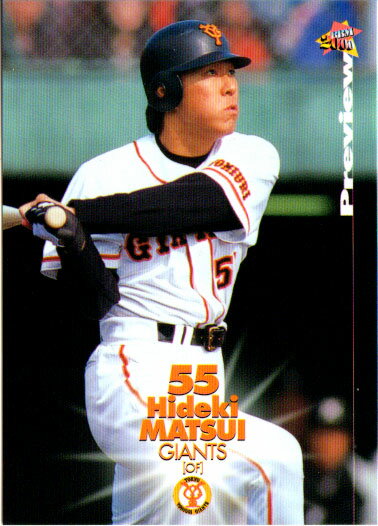 BBM2000 ベースボールカード プレビュー レギュラーカード No.P080 松井秀喜