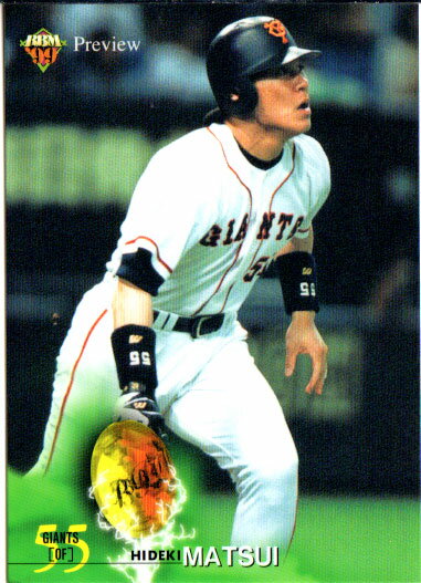 BBM1999 ベースボールカード プレビュー レギュラーカード No.P030 松井秀喜