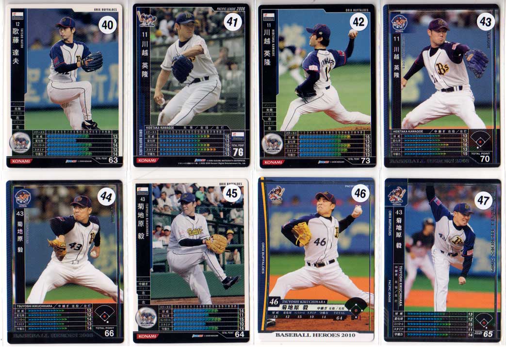 Professional Wrestling - KONAMI BASEBALL HEROES 150円カード(オリックスバファローズ No.2)