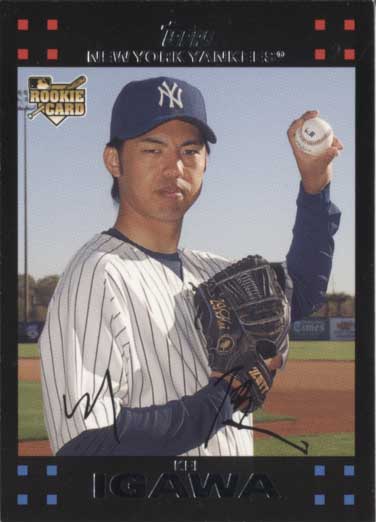 井川慶 2007 Topps Rookie Card Kei Igawa