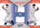 G 2005 Donruss Leaf Cornerstones Jersey Card /250 J.Posada & Hideki Matsui