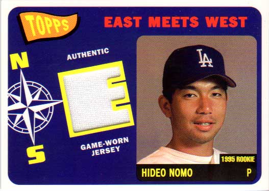 野茂英雄 2002 Topps East Meets West Jersey Card Hideo Nomo