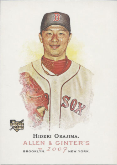 岡島秀樹 2007 Topps ALLEN & GINTER'S Rookie Card Hideki Okajima