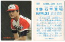 カルビー1987 プロ野球チップス No.275 石本貴昭(B)