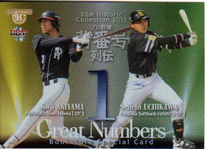 BBM2013 プロ野球背番号列伝 プロモーションカード カードNo.BS08 秋山幸二/内川聖一