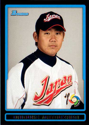 松坂大輔 2009 Bowman Draft Picks Prospects No.BDPW22 Daisuke Matsuzaka