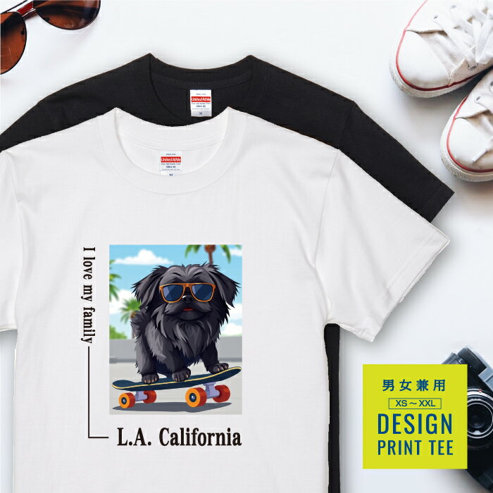 犬tシャツ半袖ペキニーズブラックス...